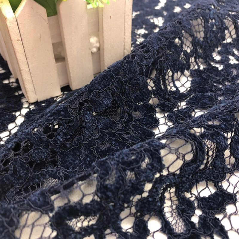 Dress Cutwork Polyester Brushed Lace Fabric for Women's Wear Wholesale 7